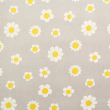 Tissu nicki jersey velours Fleurs Flowers, sable