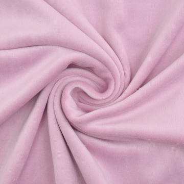 Nicky velours uni, roze