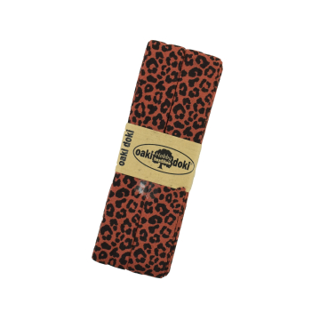 Biais couture jersey viscose 3m Leo Oaki Doki, rouge rouille