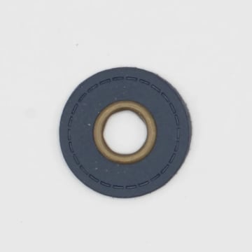 Eyelet Patch Leatherette around, dark blue