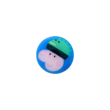 Bouton couture plastique Peppa Pig, 15 cm, bleu