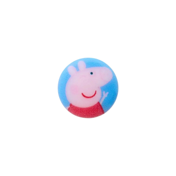 Bouton couture plastique Peppa Pig, 15 cm, bleu clair