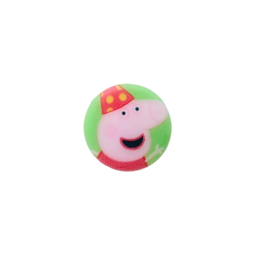 Bouton couture plastique Peppa Pig, 15 cm, vert clair