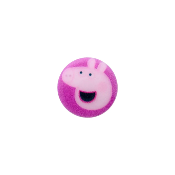 Bouton couture plastique Peppa Pig, 15 cm, lilas clair