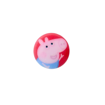 Bouton couture plastique Peppa Pig, 15 cm, rouge