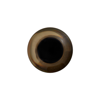 Bouton couture plastique Oeil d’animal, marron