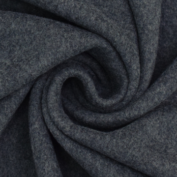 Biologische katoenen fleece, antracietgrijs