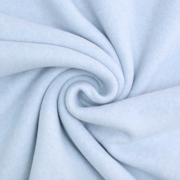 Biologische katoenen fleece, lichtblauw