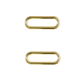 Ovale ring 25 mm, gouldkleurig