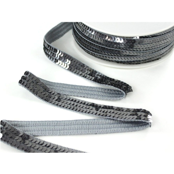 Galon Paillettes 2 cm, silver grey