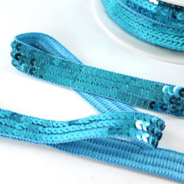 Galon Paillettes 2 cm, turquoise