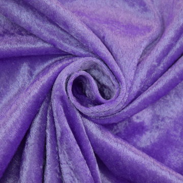 Ben Textiles Stretch Panne Velvet Velour Purple Fabric by The Yard
