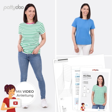 Papieren patroon pattydoo dames basic shirt Alina, Duits