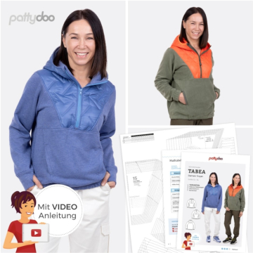 Papieren patroon pattydoo Tabea Dames Troyer, Duits