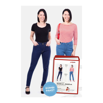 Papieren patroon pattydoo High Waist Dames Jeans 3 en 4, Duits