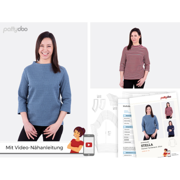 Papieren patroon pattydoo Stella turtleneck shirt