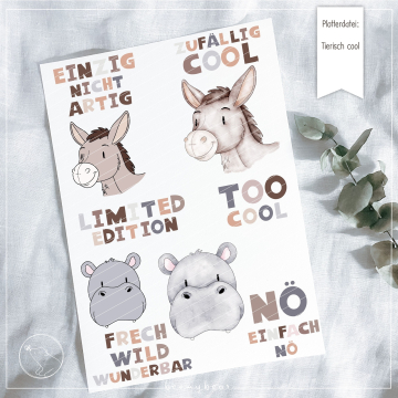 Plotterdatei beemybear Tierisch cool, german