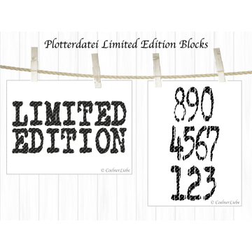 Fichier dessin flocage Limited Edition & chiffres CoelnerLiebe