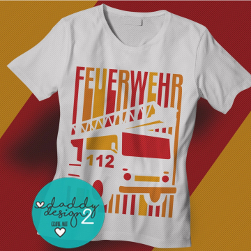 Fichier dessin flocage Pompier 2 Daddy2Design