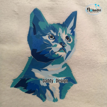 Fichier dessin flocage GEO chat Daddy2Design