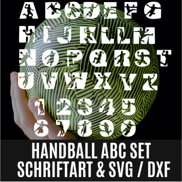 Fichier dessin flocage Handball ABC Daddy2Design
