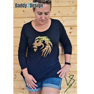 Fichier dessin flocage Lion à pois Daddy2Design