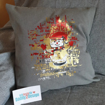 Fichier dessin flocage Bonhomme de neige Rêve Daddy2Design