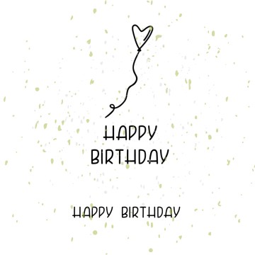 Fichier dessin flocage Joyeux anniversaire ballon en coeur DIY Hunger