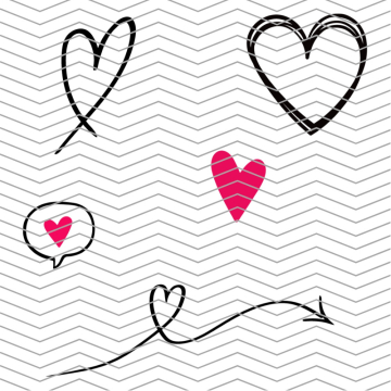 Plotterdatei drei eM's Heart, german