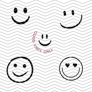 Plotterdatei drei eM's Smile, german