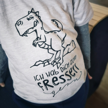 Fichier dessin flocage Dinosaure Eing'fadelt