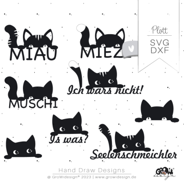 Fichier dessin flocage Chats GroWiDesign