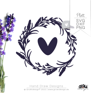 Fichier dessin flocage Lavande 1 GroWiDesign