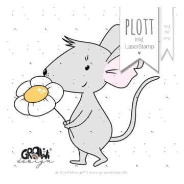 Fichier dessin flocage Souris Toni GroWiDesign
