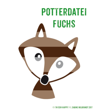 Fichier dessin flocage Renard I'm sew happy!