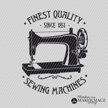 Fichier dessin flocage Machine à coudre Maker Mauz