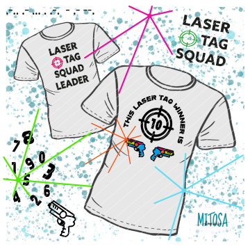 Plotterdatei MiToSa-Kreativ Laser Tag Birthday Party