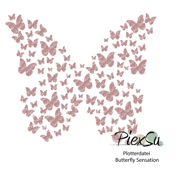 Fichier dessin flocage Papillons sensations PiexSu