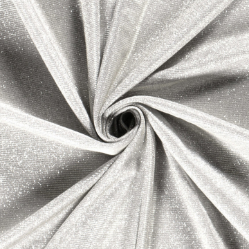 Polyester Jersey Glamour, silber