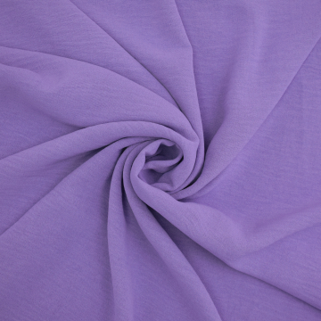 Tissu crêpe georgette polyester Uni, lilas