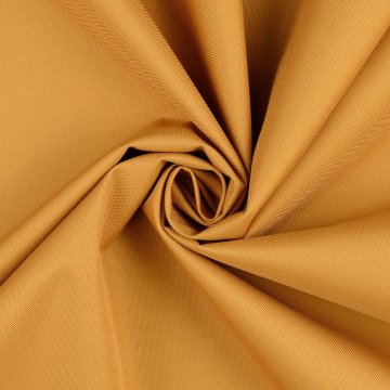 Tissu déperlant extérieur polyester uni, jaune miel