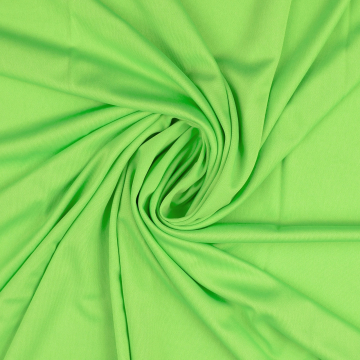 Tissu jersey polyester, vert fluo