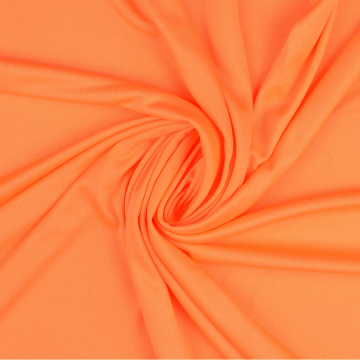 Tissu jersey polyester, orange fluo