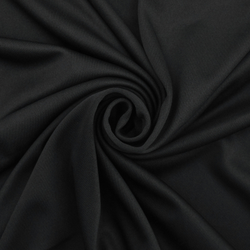 Tissu jersey polyester, noir