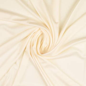 Tissu jersey polyester, blanc cassé