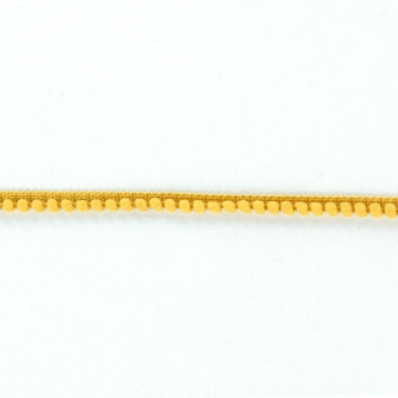 Galon pompon petit, jaune miel