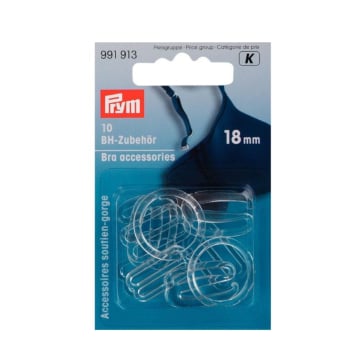Prym Accessoires soutien-gorge 18 mm, transparent