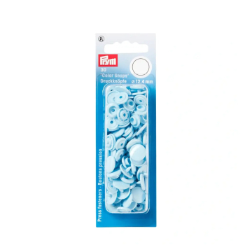 Prym Druckknöpfe Color Snaps rund 12,4 mm, hellblau