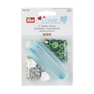Prym Love Boutons pression 8 mm vert
