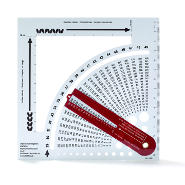 Calculateur de tricotage avec cadre à compter
